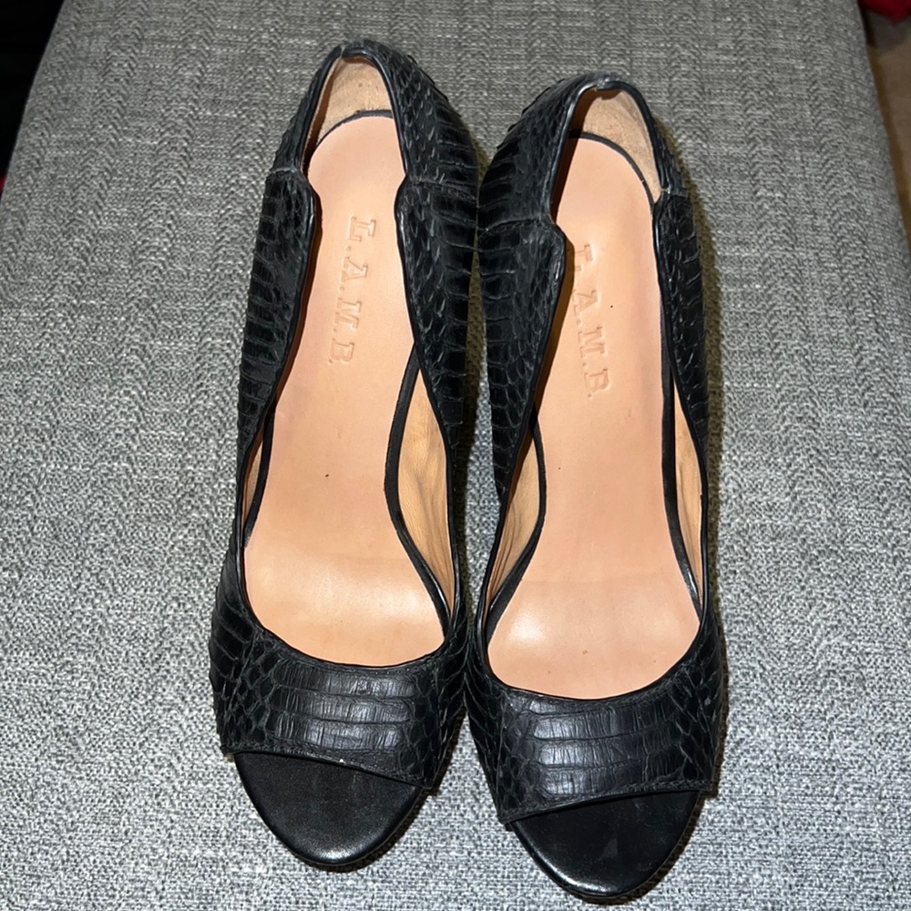 Sexy LAMB alligator leather heels